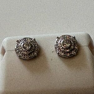 Elegant 925 Silver Stud Moissanite 1.00ctw Earrings
